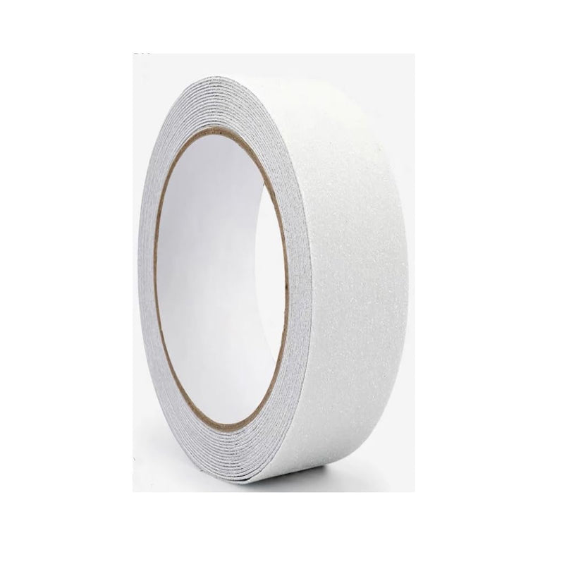 [Australia - AusPower] - Grip Tape Anti Slip Tape 1 Inch, 33 Feet, White Heavy Duty Non Skid Tape for Stairs Outdoor/Indoor, Waterproof Safety Adhesive Strips Roll for Ramp Traction Tread Staircases, 80 Grit 1" x 33Ft White Roll 