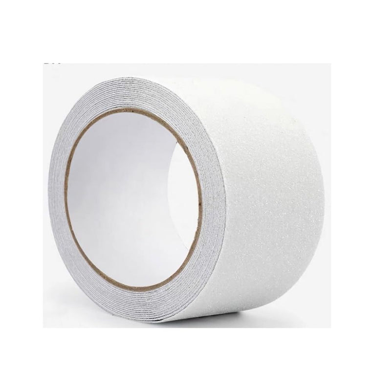 Grip Tape Anti Slip Tape 3 Inch, 20 Feet, White Heavy Duty Non Skid Tape for Stairs Outdoor/Indoor, Waterproof Safety Adhesive Strips Roll for Ramp Traction Tread Staircases, 80 Grit 3" x 20Ft White Roll
