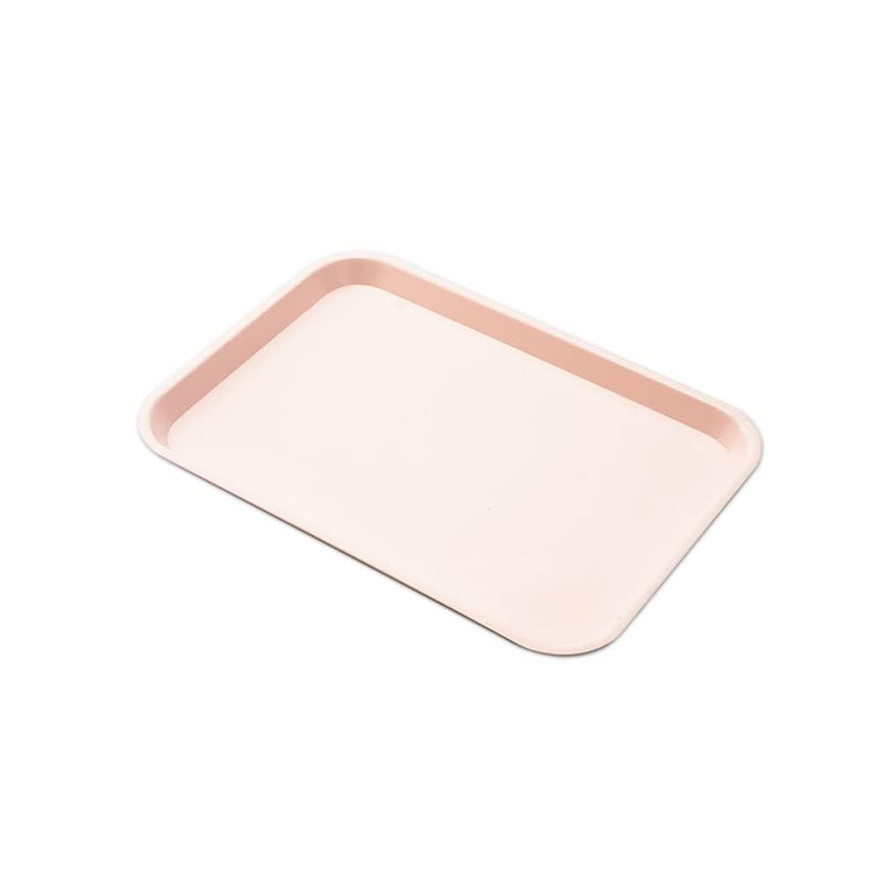 [Australia - AusPower] - Dental Flat Instrument Set-Up Tray Size F Mini Autoclavable Size F Plastic Trays (Pink) Pink 