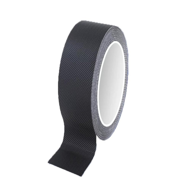 [Australia - AusPower] - Black Rubber Grip Tape Anti Slip Tape 1 Inch, 16.5 Feet, Heavy Duty Waterproof Non-Abrasive Tape Cushion Pad for Indoor & Outdoor, Making Handles or Contact Surfaces Safer 1" x 16.5Ft Black Roll 