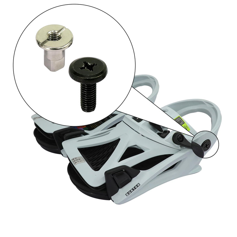 [Australia - AusPower] - Snowboard Binding Backplate Screws Replacement Set Compatible with S-TEPONE High-Performance Fastener Screws- Includes Ergonomic Handle Screwdriver 
