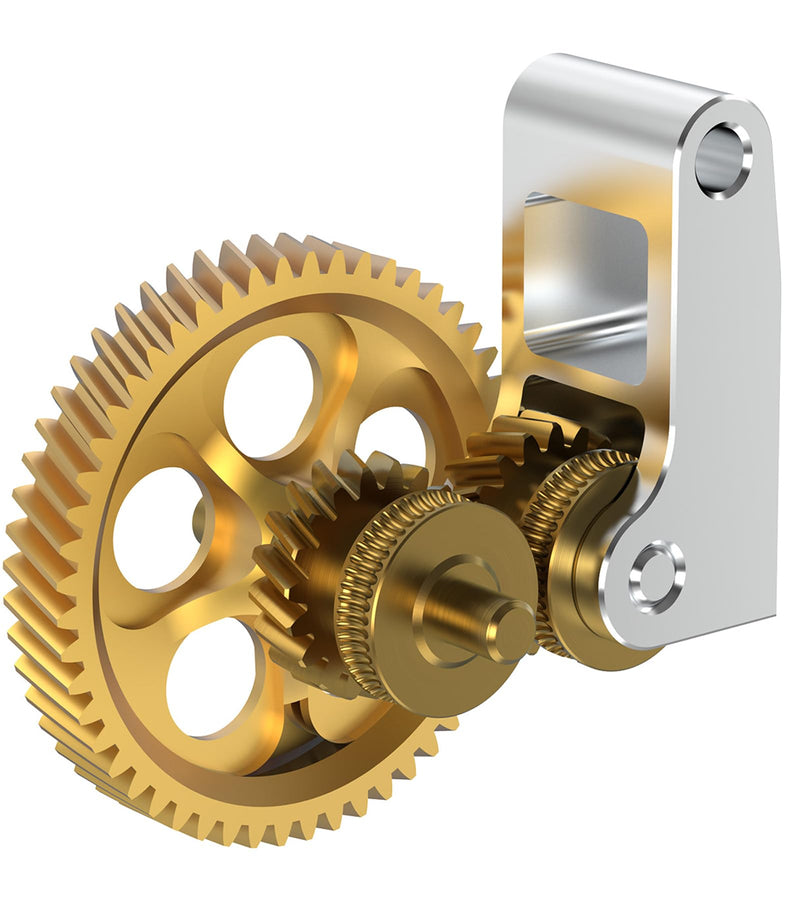 BIQU Panda Claw Upgraded Extruder Brass Gear Compatible with Bambu-Lab P1P/P1S/X1C/X1E 3D Printers, Golden RNC Nano Coating Hardened Tool Steel Extruder Gear Panda Claw(For X1/P1 Series)
