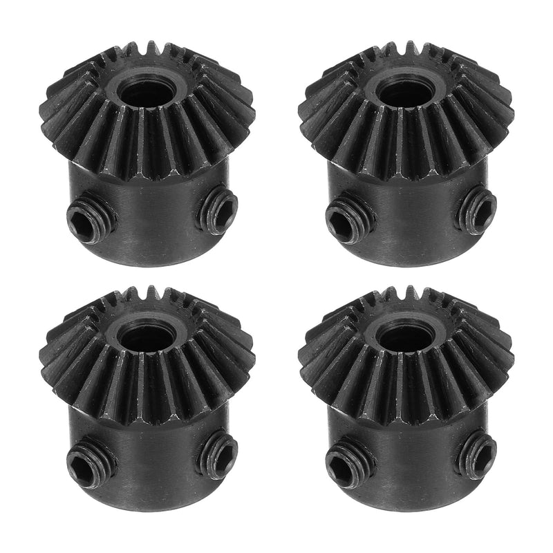 [Australia - AusPower] - uxcell 4pcs Bevel Gear 1 Module 1:1 Reduction Rate 20T 5mm Hole Dia Bevel Pinion Gear Brass, 90 Degree Steering Gear for Hardware Mechanical Rotation 