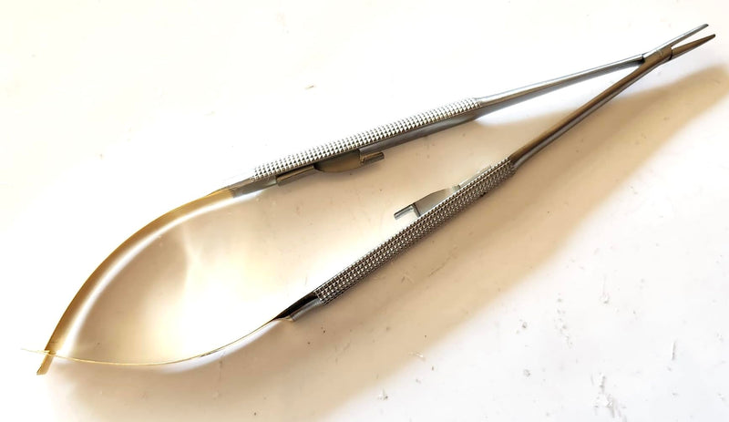 [Australia - AusPower] - TC Castroviejo Micro Needle Holder 7" Straight Surgical Dental Eye German Stainless Steel 