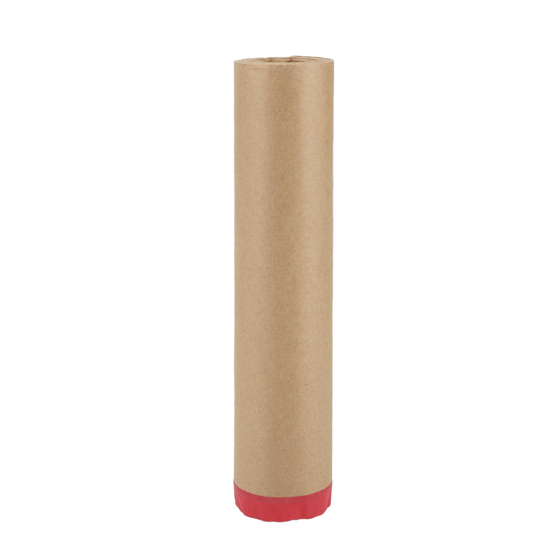 Pre-Taped Masking Paper Automotive Paint Masking Paper Kraft Paper Natural Fiber Material 1 Pc 1500x60cm / 49.21ftx23.62" Brown Red 49.21FT x 23.62"