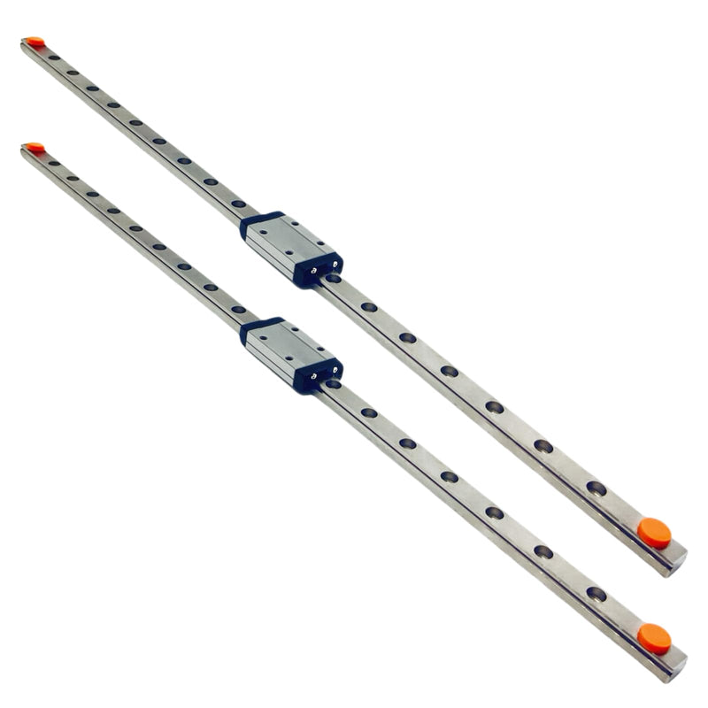 [Australia - AusPower] - 2PCS MGN9H mini Linear Guide Rail, 400mm Linear Sliding Guide Rail with MGN9H Sliding Block, Suitable for 3D Printers and CNC Machines, Medical Equipment, Automation Equipment, etc 4 2pcs MGN9H+2pcs 400mm Linear Guide Rail 