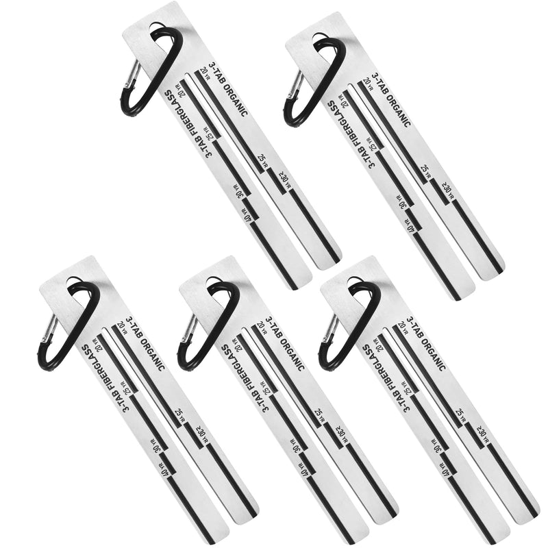 [Australia - AusPower] - 4/09 Shingle Gauge - 5pack Measuring Tool for Roof Pitch and Tile Thickness with Carabiner Shingle Gauge Roofing for Measuring The Thickness of Roof Tiles 5 