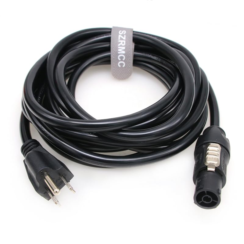 SZRMCC Neutrik Power Cable for Aputure LS 1200d Pro/ LS600d Pro/ 300x / 300d ii/Nova P300c / 600d/ 600x Pro LED Light 16A 250V (8m) 8m