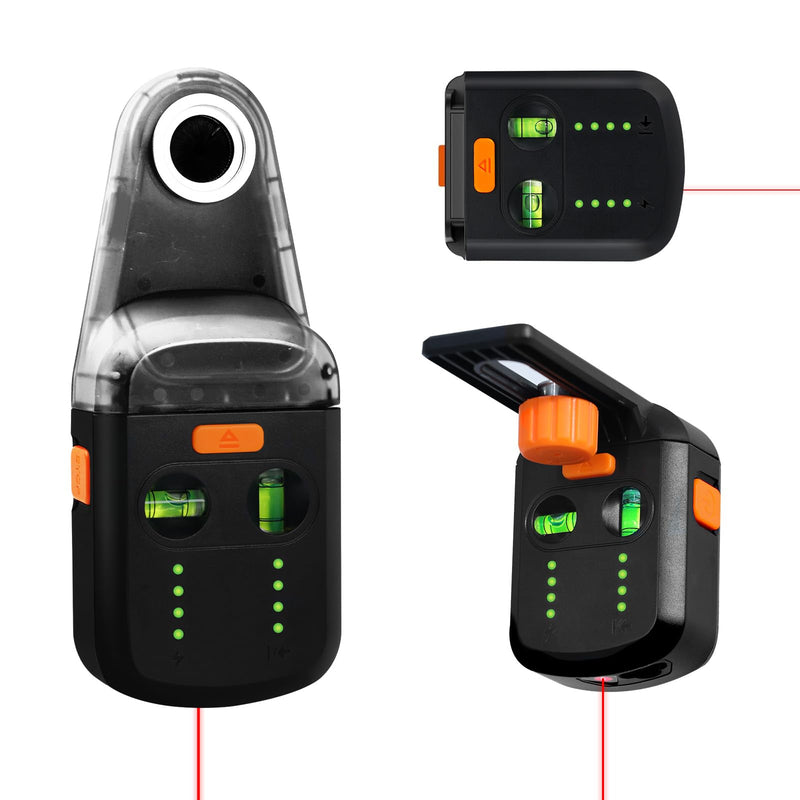 [Australia - AusPower] - Laser Leveler Tool 4-in-1 Wall Laser Level with Line Laser, Drill Dust Collector, Electronic Vacuum Suction Cup and Wall Bracket, Rechargeable Laser Level Tool for Picture Hanging, Home Renovations 