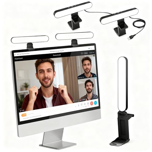 UBeesize Video Conference Lighting, Streaming Light with Stand, 2-Pack