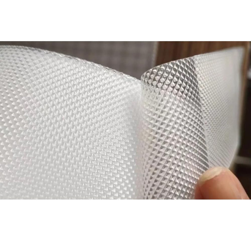Clear Rubber Grip Tape Anti Slip Tape 2 Inch, 16.5 Feet, Heavy Duty Waterproof Non-Abrasive Tape Cushion Pad for Indoor & Outdoor, Making Handles or Contact Surfaces Safer 2" x 16.5Ft Clear Roll