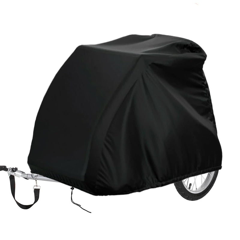 [Australia - AusPower] - Bicycle Trailer Cover waterproof Bike Trailer Storage Cover with Adjustable Drawstring Pet Bike Trailer Protection Cover 