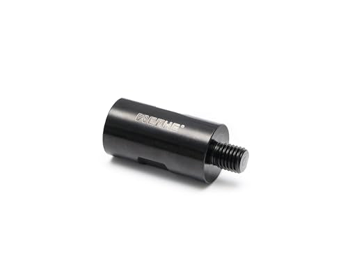 Werhe Adapter 1 1/4 UNC to M18 Sleeve, Steel Connector for Core Drilling Tools | For Can Drills, Without Coolant Hole, with Key Tabs, Steel, Length 5 cm, for Concrete and Stone