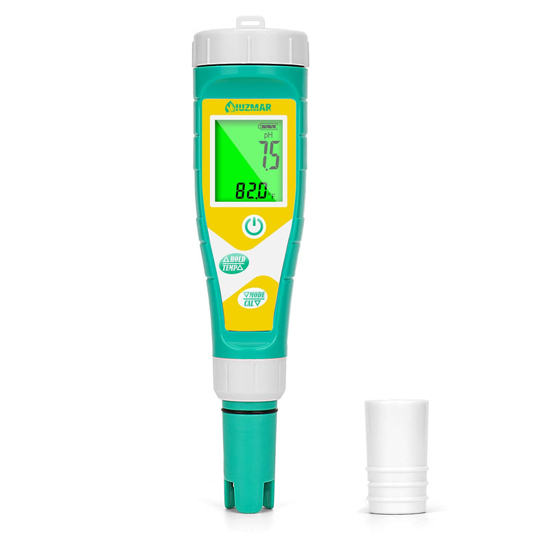 [Australia - AusPower] - UIUZMAR Pool Salt pH Tester Upgrade pH and ORP Meter Accurate Consistent Pool Water for pH, Salinity, ORP, TDS, EC, Temp Tester pH PPM and EC Tester for Hydroponics, Aquariums, Pool, Spa 6 in 1 Meter 