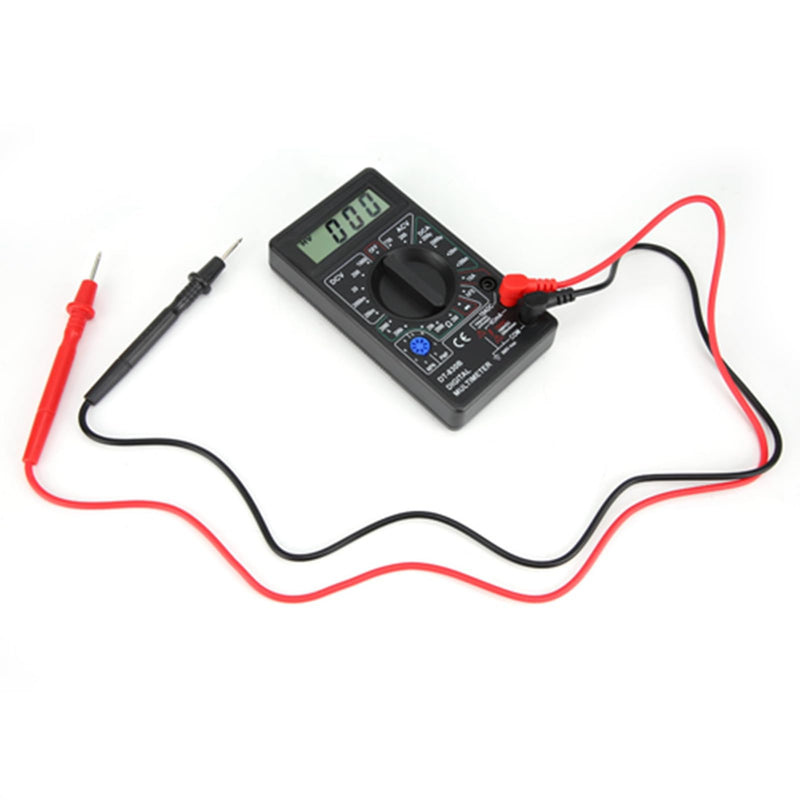 [Australia - AusPower] - DT-830B Portable Digital Multimeter LCD Screen with Amp Volt Ohm Tester for Electronics Labs Radio Enthusiasts (Black) DT-830B black 