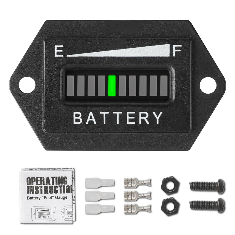 [Australia - AusPower] - Lead Acid Battery Indicator Meter Gauge/Waterproof Battery Capacity Meter,Universal LCD Digital Battery Discharge Alert,Use for Golf Cart,Fork Lifts,Star Car,EZGO,Yamaha Club Car (36V) 36V 