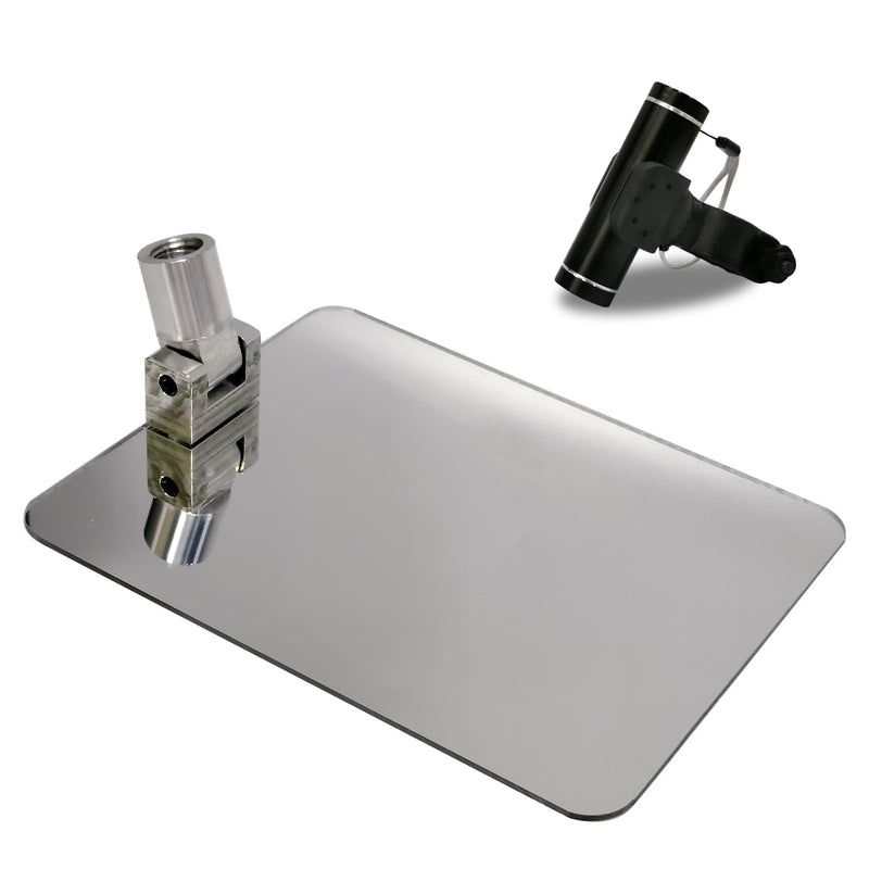 [Australia - AusPower] - Under Vehicle Inspection Security Mirror – Large Under Car Search Mirror Couple to 3/4-in Extendable Threaded Poles for Check on Checkpoints, Airports, Hotels, Clubs, Police Sheriff and Milita Base 