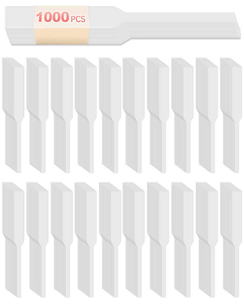 1000 Pieces Perfume Tester Strips, Disposable Fragrance Test Strips, Pure White and Strong Absorbent, Fragrance Blotter Strips, Scent Strips, for Fragrances Essential Oils Spice 1000 Pieces