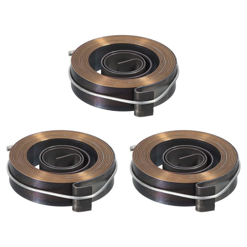 [Australia - AusPower] - uxcell Drill Press Spring Drill Press Quill Feed Return Coil Spring Assembly Spring Steel Chemical Blackening Finish 1540mm Expand Long 52 x 12 x 0.7mm 3 Pcs 