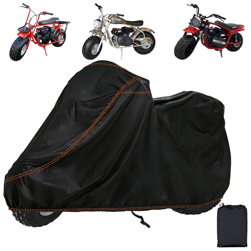 QYMOTO CT200U Mini Bike Cover, Outdoor & Indoor Full Covers Waterproof Windproof for Mini Dirt Bike, Electric Bike Bicycle Cover Coleman CT200U-EX CT100U BT200X Axis M200 All Weather Protection