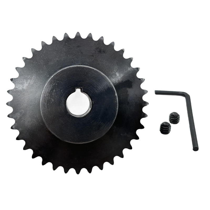 [Australia - AusPower] - #35 Roller Chain Sprocket Type B 3/4 inch Bore 36 Tooth, Hardened Antirust 1045 Steel Drive Sprockets 35B36-3/4 
