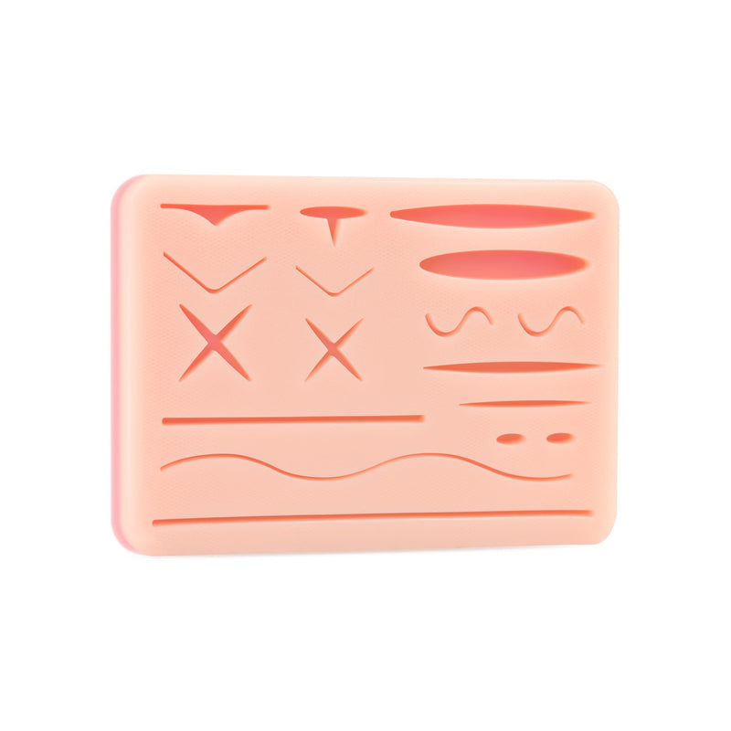 [Australia - AusPower] - Suture Practice Pad Three-Layer Silicone Skin Kit, Upgraded 17 pre-Cut Wounds, Suture Pad for Medical and Veterinary Students Training 
