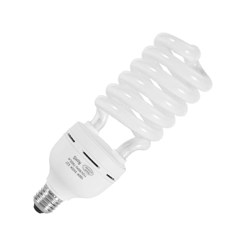Skytex 1 Pcs 150W 5400K Color Temperature CFL Light Bulb, Daylight Spiral Photography Lighting, E27 Socket Light Bulb for Softbox Light, Studio and Camera Light CFL150