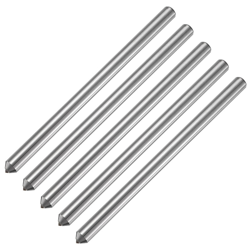 [Australia - AusPower] - uxcell 5pcs Diamond Dressers, 9.5mm x 152mm (3/8" x 6") Single Tapered Point Grinding Wheel Round Pen Welded Diamond Dressing Tools, Silver Tone 3/8" x 6" 5 