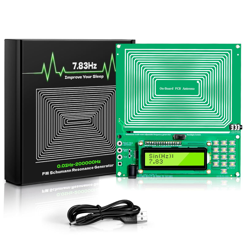 Adjustable Schumann Resonance Generator (0.01Hz-200KHz) I Frequency Generator for Meditation. Frequency Experiments. USB Powered