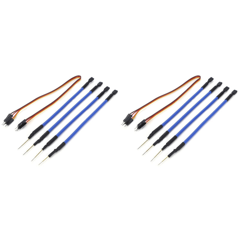 [Australia - AusPower] - Car LED Probe Pens, 8 Pcs Car LED BDM Frame 4 Probes Pens with Connect Cable for Ktag Kess V2 Fgtech BDM100 