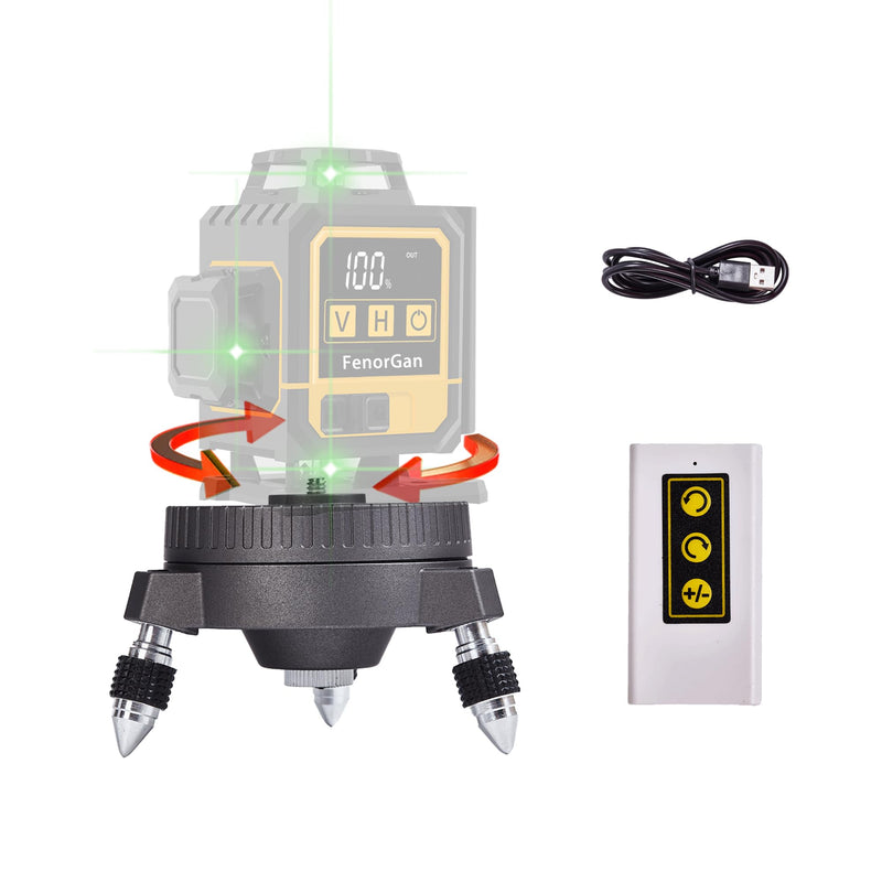 [Australia - AusPower] - Electric Base Bracket Suitable for Laser Level and Camera 1/4 and 5/8 interfaces are Universal Rotate Left or Right The Speed can be Adjusted Electric base DDDZ 
