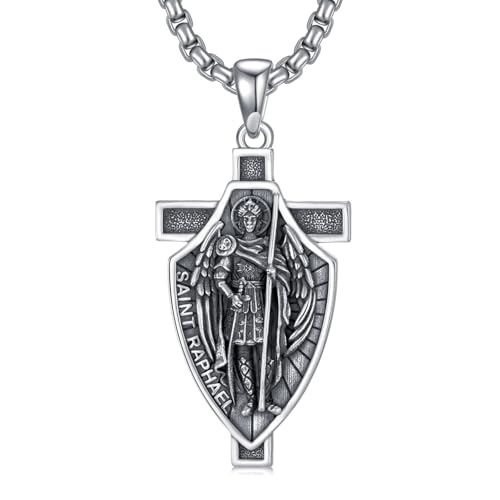 925 Sterling Silver Necklace for Women Christmas Birthday Gifts St Raphael