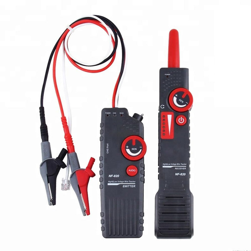 [Australia - AusPower] - Underground Wire Locator, Wire Tracer with Earphone, Anti-Interference Buried Wire Locator Cable Tester for Locating Breakage Cables & Wires Dog Fence Cables | Locate Wires 6.5 Ft Deep 