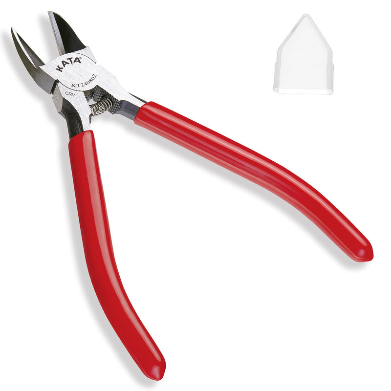 [Australia - AusPower] - KATA Wire Cutters for Crafting: Heavy Duty 6-Inch Side Cutters Pliers Metal Cutting Tool for Jewelry - Sharp Flush Cut Models Snips - Clean Cut for Floral, Artificial Flowers, Chicken Wire, Electrical 1pack 