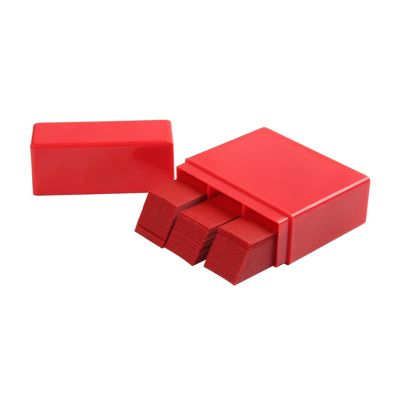 [Australia - AusPower] - Dental Articulating Paper Double Sided Bite Articulating Paper 100 Micron Film Doubled Side 55 x 18 x 0.1mm for Adults and Children (Red 300Pcs) Red 
