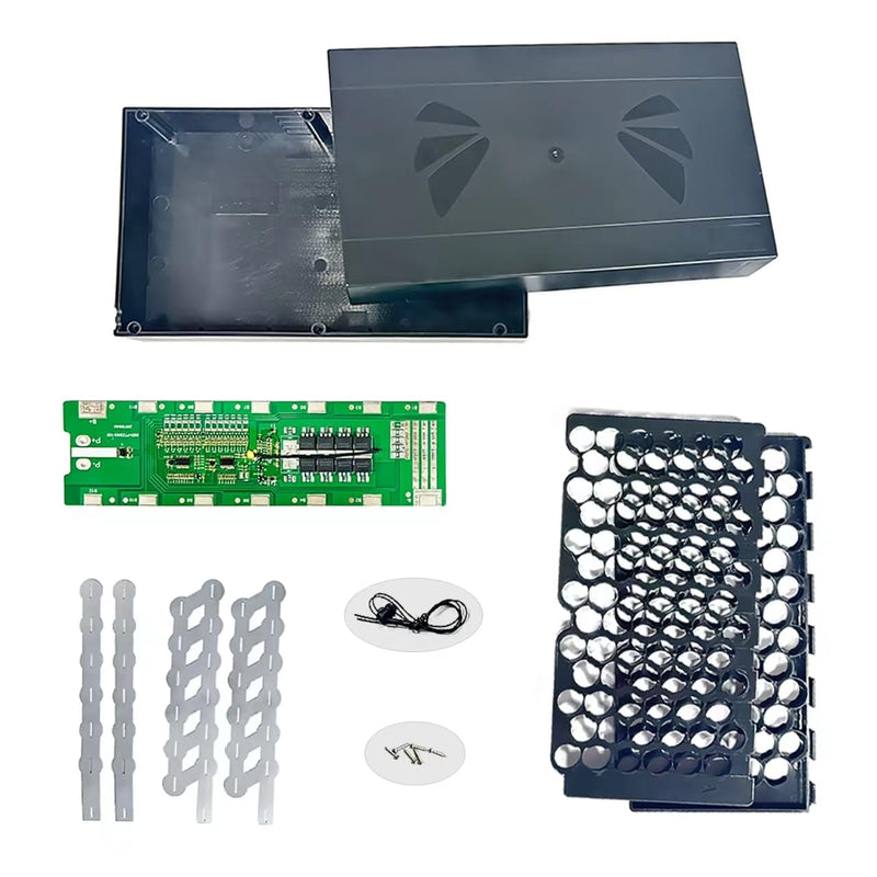 [Australia - AusPower] - 13S 48V BMS 25A 5P Lithium Ion Protection Board with Balance Wire NTC, with Temperature Sensor Controller Rechargeable and Bracket and Nickel Sheet, Common Port, for Li-ion Battery (230 * 65mm) 