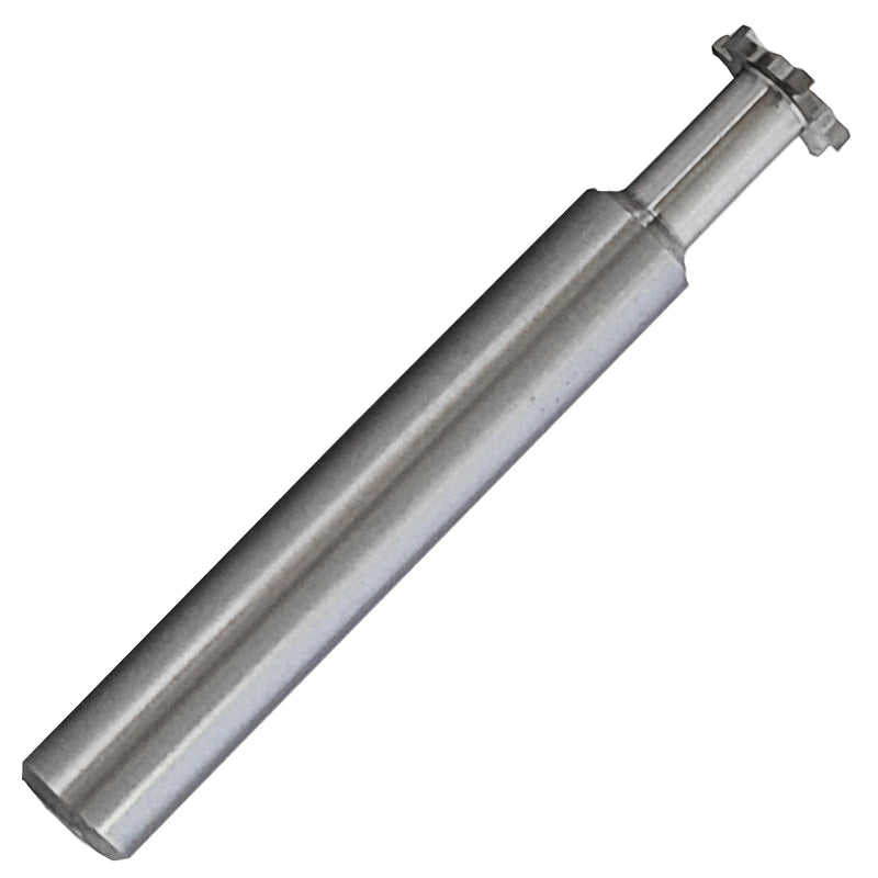 [Australia - AusPower] - HSS-AL T Slot End Mill Milling Cutter，High-Speed Steel Woodruff Keyseat Cutter, HalfRound Keyway Milling Cutter, Straight Shank, 6 Flutes, 10 x 1 x 55mm 10mm x 1mm x 55mm 