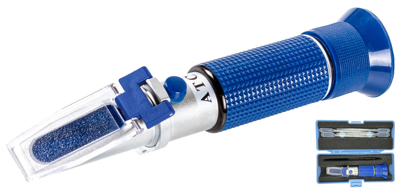 [Australia - AusPower] - 0-90% Brix Meter Refractometer for Sugar Content in Honey, Maple Syrup, Fruit Jams, High Sugary Drinks, Portable Concentration Tester with ATC Function, Ideal for Labs & Homebrew Kit 0-90% Brix Refractometer 