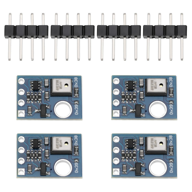 [Australia - AusPower] - ECSiNG 4 Sets AHT10 I2C Digital Temperature Humidity Sensor Module Temperature Humidity Measurement Module IIC Communication Replace SHT20 Suitable for Testing Equipment 