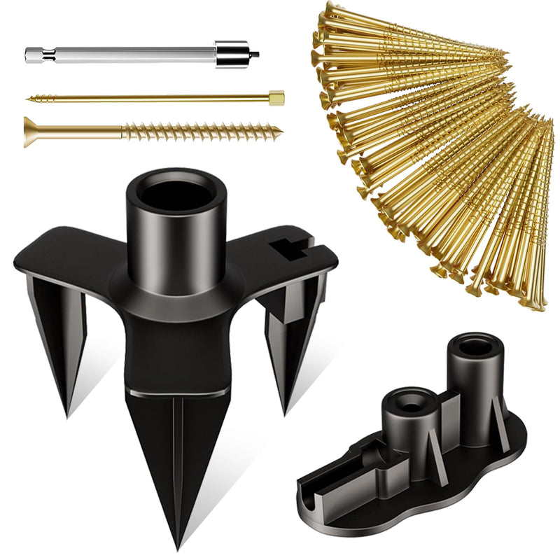 [Australia - AusPower] - Squeak Floor Repair Kit, 50 Screws and 5 Tools to Easily Repair Wood, Carpet, Hardwood, Vinyl, and Linoleum Floor Squeaks (50) 
