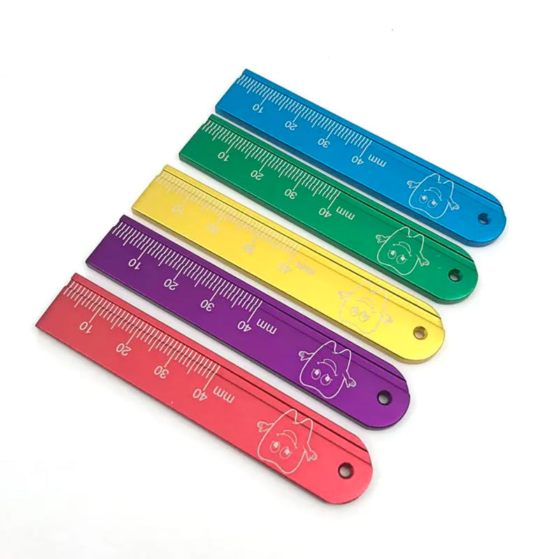 [Australia - AusPower] - 5pcs Dental Endo Rulers Span Measure Scale Endodontic Dentist Tools Materials Colorful 