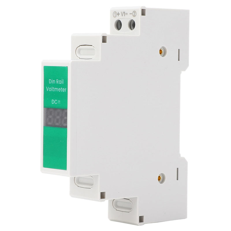 [Australia - AusPower] - Din Rail Voltage Meter, LED Digital Display Voltmeter DC Voltage Meter Electric Power Meter, Voltage Range DC 11V-310V, Accurate Measurement 