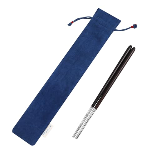 Handmade Rose Wood Chopsticks Sterling Silver Mahogany Luxury s999 Silver Chopstick High-Grade Non Slip Chinese Chopsticks with Hand-made Cloth Bag