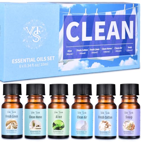 Clean Scent Essential Oils Set, Premium Fragrance Oils for Diffuser