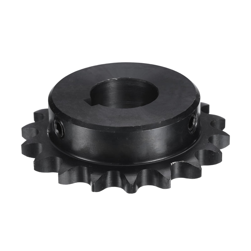 [Australia - AusPower] - uxcell #40 Chain Roller Sprocket B Type, 1" Bore 18 Tooth Single Strand Chain Sprocket, Carbon Steel, Keyway with Set Screws 