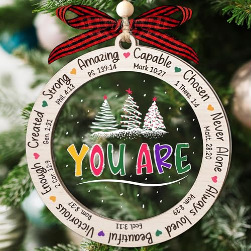 Christian Christmas Ornament, Religious Gifts for Women 2. Bible Verse