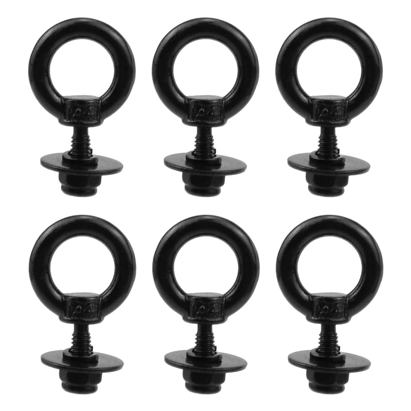 [Australia - AusPower] - Antrader Lifting Shoulder Eye Bolts,6 Sets Eye Bolts with Nuts M4 Stainless Steel Machinery Shoulder Lifting Eye Bolt Lifting Ring Threaded Eyebolts with Lock Nuts,Lock Washers, Flat Washers M4-(With Lock Washers) 