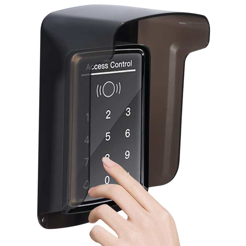 [Australia - AusPower] - Outdoor Keypad Cover Protector,Ring Doorbell Cover Weatherproof with polycarbonate Material ，Access Control Rain Cover，Glare Sun Shade Cover Compatible with Access Control Keypad, Door Lock(Grey) 