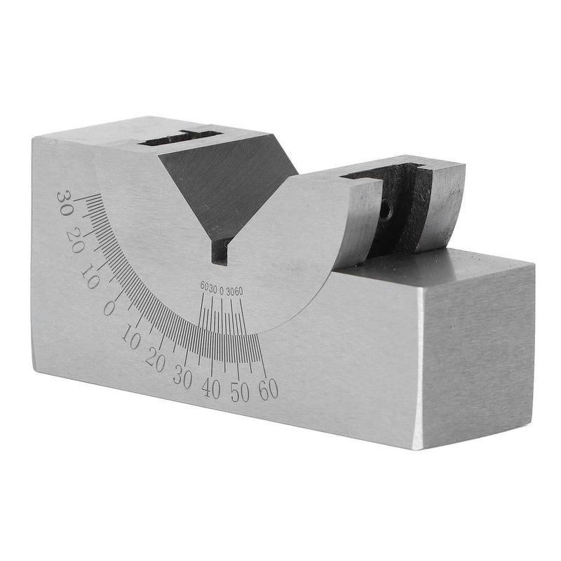 [Australia - AusPower] - Micro Adjustable Angle Gauge V Blocks, Adjustable Angle Gauge, Alloy Steel High Accuracy Angle V Block for Milling Machine 