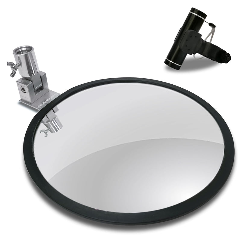 [Australia - AusPower] - Under Vehicle Inspection Security Mirror – Large Under Car Search Convex Mirror Couple to 3/4-in Threaded Poles for Check on Checkpoints, Airports, Hotels, Clubs, Police Sheriff and Milita Base. 